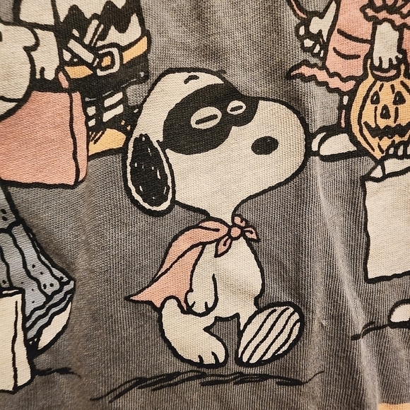 LC Lauren Conrad Snoopy Charlie Brown Halloween Trick or Treat Tee T-Shirt Sz S - Picture 3 of 8